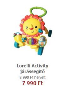 Gyereknapi játékvásár – Lorelli Activity járássegítő - Lion / Oroszlános