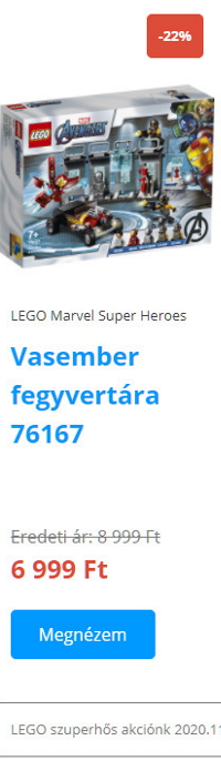 LEGO Szuperhősök - Vasember fegyvertára 76167
