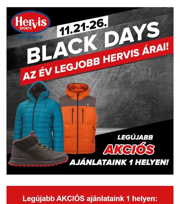 Hervis BLACK Friday 2023